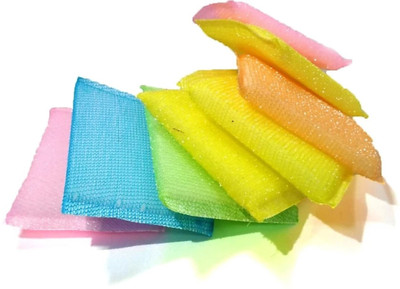 Ziesha scrub pad Scrub Sponge(Regular, Pack of 8)
