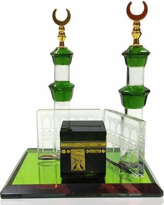 PARADIGM pictures Crystal Kaaba Minar Idol Statue Showpiece Decorative Showpiece  -  9.5 cm