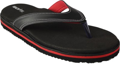 HealthFit Women Flip Flops(Black , 4)