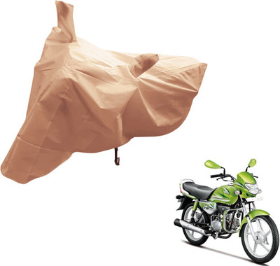 Auto Hub Two Wheeler Cover for Hero(HF Deluxe, Brown)