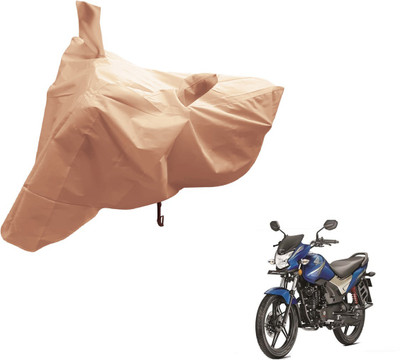 Auto Hub Two Wheeler Cover for Honda(CB Shine, Beige)
