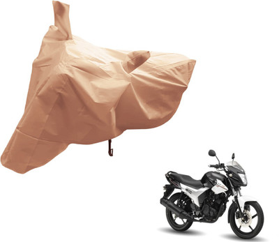 Auto Hub Two Wheeler Cover for Yamaha(SZ R, Beige)