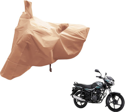 Auto Hub Two Wheeler Cover for Bajaj(Discover 100 DTS-i, Beige)
