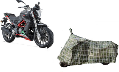 COVERPLANET Two Wheeler Cover for DSK Benelli(TNT 25, Green)