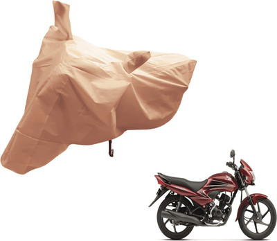 Auto Hub Two Wheeler Cover for Honda(Dream Yuga, Beige)