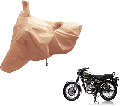 MOCKHE Two Wheeler Cover for Royal Enfield(Electra Delux, Beige)