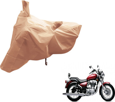 Auto Hub Two Wheeler Cover for Royal Enfield(Twin spark, Beige)