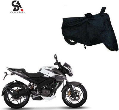 somaksh Two Wheeler Cover for Bajaj(Pulsar 200 NS DTS-i, Black)