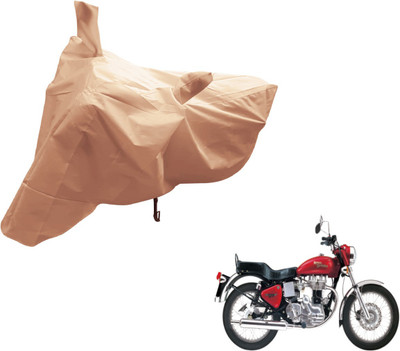 Auto Hub Two Wheeler Cover for Royal Enfield(Beige)