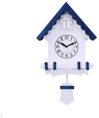 Three Secondz Analog-Digital 52 cm X 31 cm Wall Clock(White, Without Glass, Double-Sided)