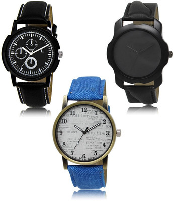 SWIFFIN New latest Designer Combo of 3 Analog Watch  - For Men