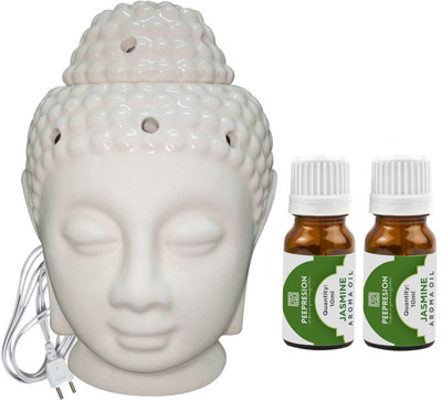 PEEPRESION Jasmine Diffuser Set, Aroma Oil PPS-EBUDDHA130-2JAS(3 x 6.67 ml)