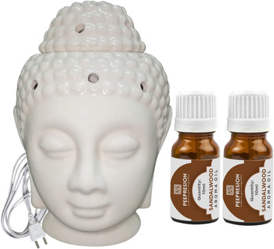 PEEPRESION Sandalwood Diffuser Set, Aroma Oil PPC-EBUDDHA130-2SW(3 x 6.67 ml)