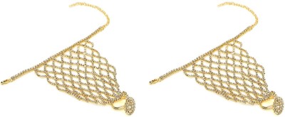 WOMENSKY Alloy Gold-plated Ring Bracelet(Pack of 2)