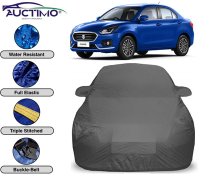 AUCTIMO Car Cover For Maruti Suzuki Swift Dzire (With Mirror Pockets)(Grey)