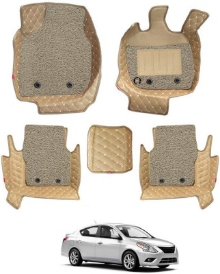 elegant Leatherite 7D Mat For  Nissan Sunny(Beige)