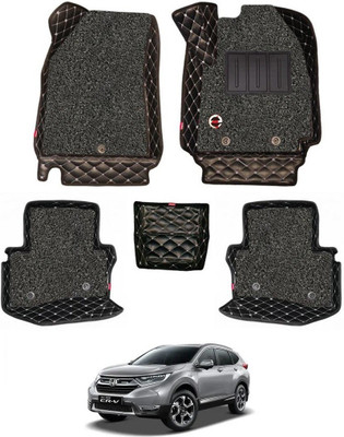 elegant Leatherite 7D Mat For  Honda CR-V(Black, White)