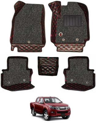 elegant Leatherite 7D Mat For  Isuzu DMAX(Black, Red)