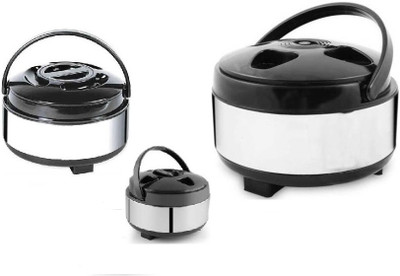 CroXim Pack of 3 Cook and Serve Casserole Set(2500 ml, 2000 ml, 1500 ml)