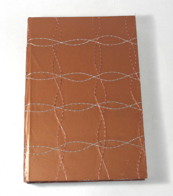Camlon Exports Handmade brown color embroidery diary A4 Diary Unrulled 96 Pages(Brown, Multicolor)