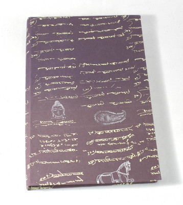 Camlon Exports Handmade Buddha print ,old script diary A4 Diary Unrulled 96 Pages(Brown)