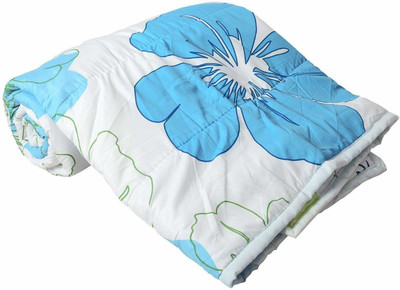 Yug Handicraft Printed Single Dohar for  AC Room(Microfiber, Big Blue)