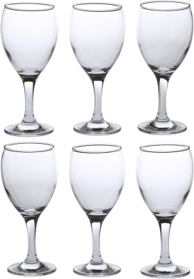 AFAST (Pack of 6) Multi-Purpose Beaver Tumbler Drinking Wine Glass Set for Home Use (Set Of 6)-AKE08 Glass Set Wine Glass(250 ml, Glass, Clear)