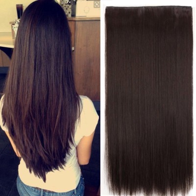 SAMYAK Clip in Straight Silky Hair Extension