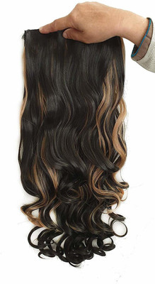 Blushia Top Quality Curly Highlight 5 Clip In Hair Extension