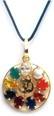 AIR9999 navgraha navratna om energy symbol ashtadhatu semipricious crystal pendant Crystal Crystal Pendant