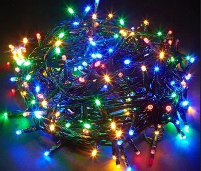 METTSTONE 120 LEDs 14.99 m Multicolor Flickering String Rice Lights(Pack of 1)