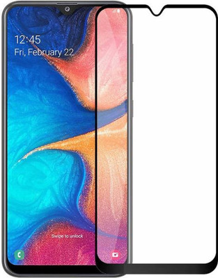HIE POWER Edge To Edge Tempered Glass for Samsung Galaxy A20s(Pack of 2)