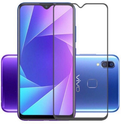 NaturalBuy Edge To Edge Tempered Glass for Vivo Y11 2019(Pack of 2)