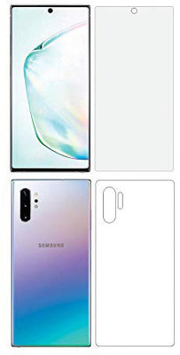 RUNEECH Front and Back Screen Guard for Samsung Galaxy Note 10 plus(Pack of 2)