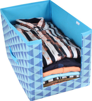 PrettyKrafts Shelf Organizers(Blue, Polyester)