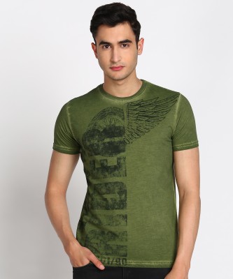 DUKE Printed Men Round Neck Green T-Shirt