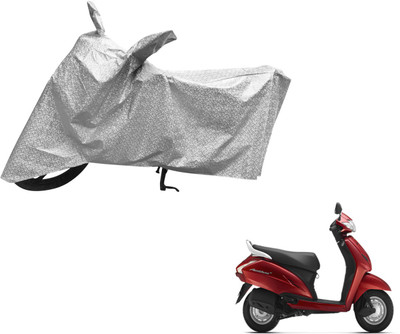 Auto Hub Waterproof Two Wheeler Cover for Honda(Activa 125, Silver)
