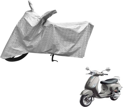 Auto Hub Waterproof Two Wheeler Cover for Universal For Bike(Vespa VXL, Silver)