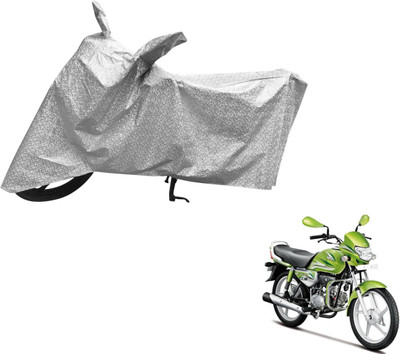 Auto Hub Waterproof Two Wheeler Cover for Hero(HF Deluxe, Silver)