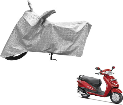 MOCKHE Waterproof Two Wheeler Cover for Hero(Duet, Silver)