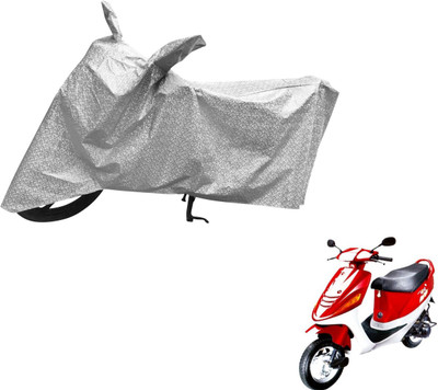 MOCKHE Waterproof Two Wheeler Cover for Kinetic(Silver)