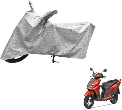 MOCKHE Waterproof Two Wheeler Cover for Honda(Grazia, Silver)