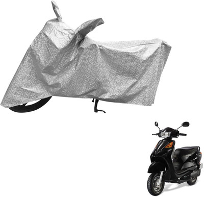 MOCKHE Waterproof Two Wheeler Cover for Universal For Bike(Yo EXL, Silver)