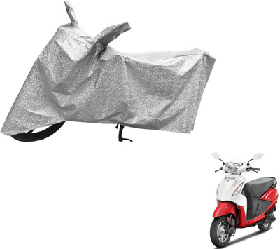 Auto Hub Waterproof Two Wheeler Cover for Hero(Pleasure, Silver)
