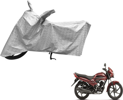 Auto Hub Waterproof Two Wheeler Cover for Honda(Dream Yuga, Silver)