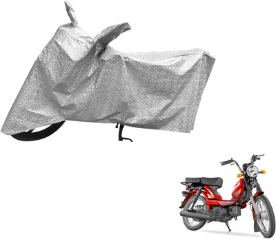 MOCKHE Waterproof Two Wheeler Cover for TVS(Heavy Duty Super XL, Silver)