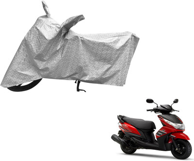 Auto Hub Waterproof Two Wheeler Cover for Yamaha(Ray Z, Silver)