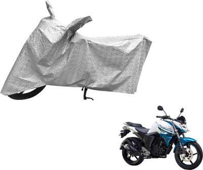Auto Hub Waterproof Two Wheeler Cover for Yamaha(FZ-S, Silver)