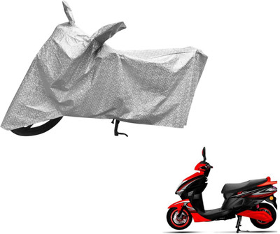 Auto Hub Waterproof Two Wheeler Cover for Kinetic(Nova, Silver)