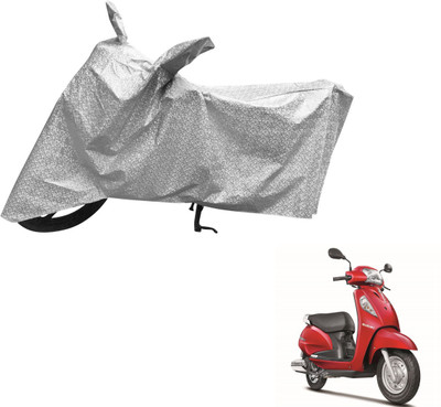 Auto Hub Waterproof Two Wheeler Cover for Suzuki(Access SE, Silver)